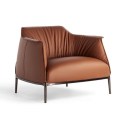 Archibald Armchair Camel PU Leather