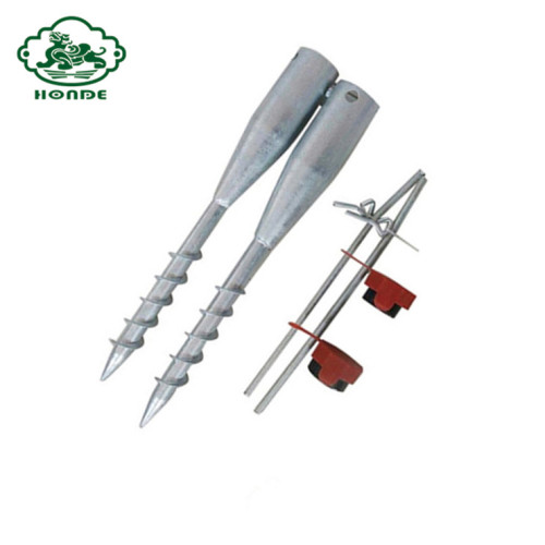 Ground Screw Pile Anchor For Pole