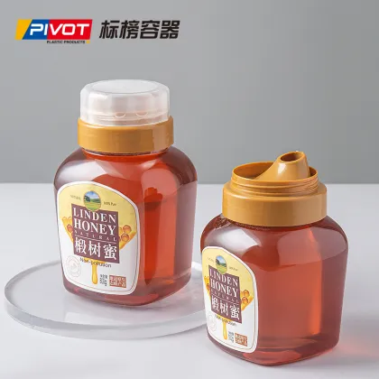 Pet Square Clear Wide Mouth Jars - 300g to 1000g