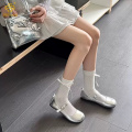여름 얇은 활 중간 튜브 양말 JK 대학 스타일 파일 양말
