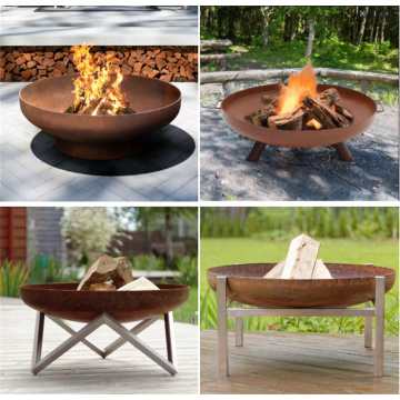 Stainless Steel large modern firepit Bowl