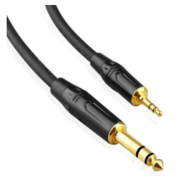 3m 6,35 bis 3,5 mm männliches Audiokabel für Lautsprecher, Verstärker und Gitarren