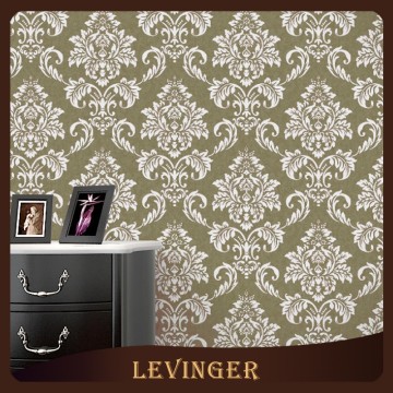 Levinger Non-woven Decorative Beautiful Damask Floral Home Wallpaper