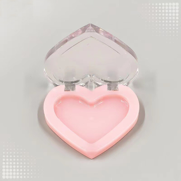 Heart Shaped Empty Compact Powder Case for Cosmetics and Perfume Packaging