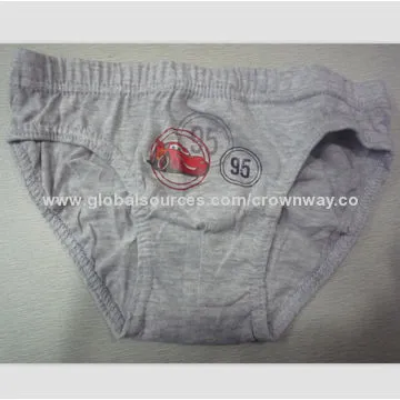 Boys briefs with team 95 lighting McQueen printing