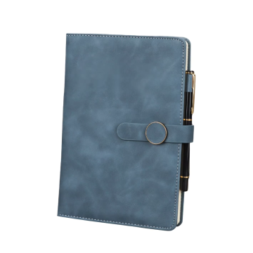 Notebook in pelle PU personalizzati all'ingrosso - Diario foderato di 120 pagine per studio e note