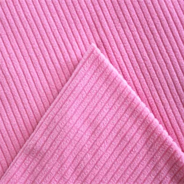 Polyester Stripes Plain Dyed Knitted Polar Fleece Fabric