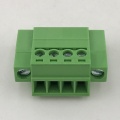 straight pin pluggable terminal block with fixed screws