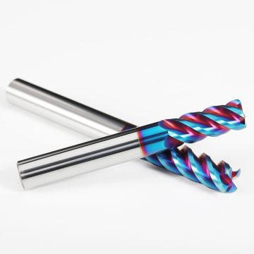 4 Flute Solid Carbide Corner Radius End Mill with HRC65 Hardness for CNC Cutting Tools