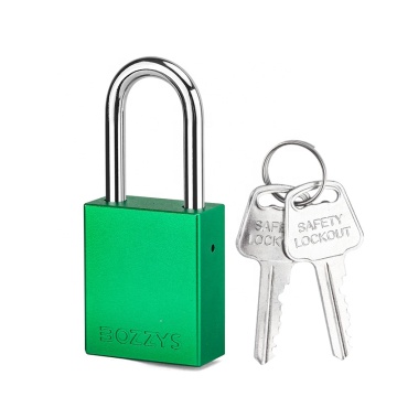 Custom Non-Rekeyable Solid Aluminum Padlock with 6x38mm Steel Shackle for Electrical Lockout/Tagout
