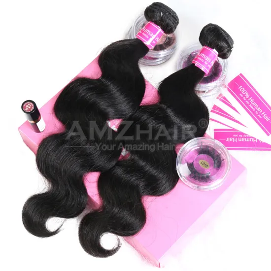 Cambodian Human Cuticle Aligned Remy Hair Bundle Extension On Sale Amzhair Cheap Wholesale Body Wave Human Hair Vendors In China