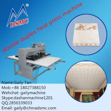 double heating plate heat press machine