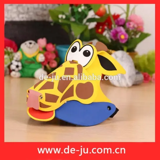 Cute Kids Gift Giraffe Head Animal Hat Foam Visor