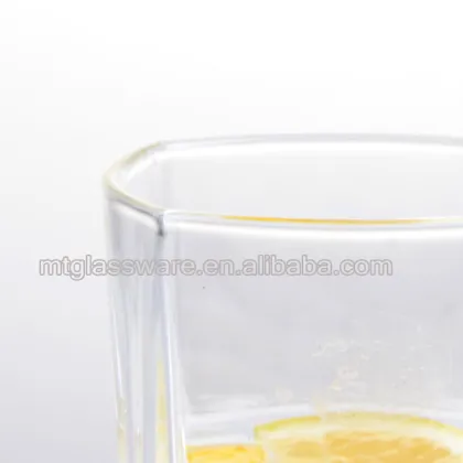 square shaped glass highball