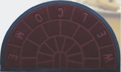 Rubber Backed Olefin Door Mat/Rugs (9018-BGD)