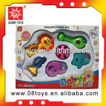 Cartoon baby plastic rattles toys