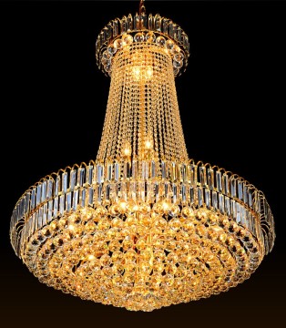Nordic Modern Gold Luxury Crystal Chandelier for Hotel Lobby Decoration