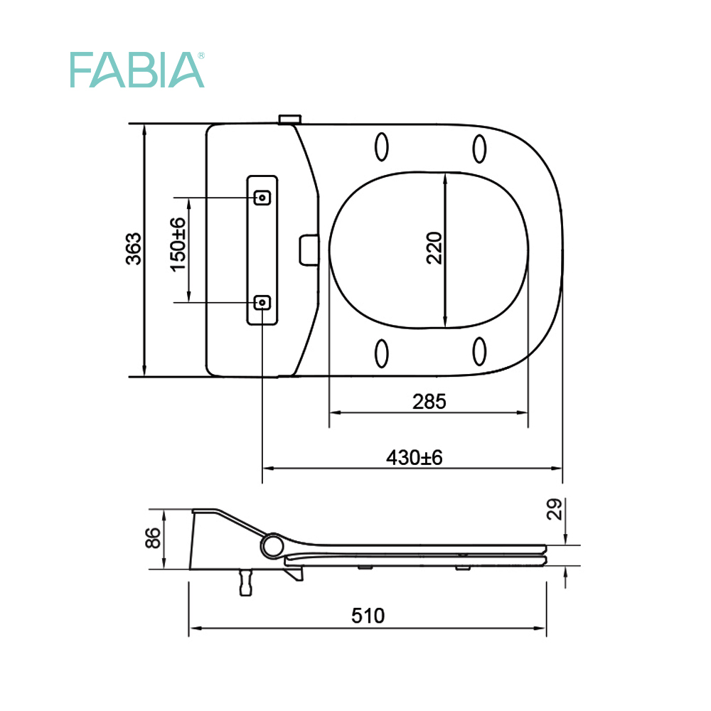 wall mount smart toilet size