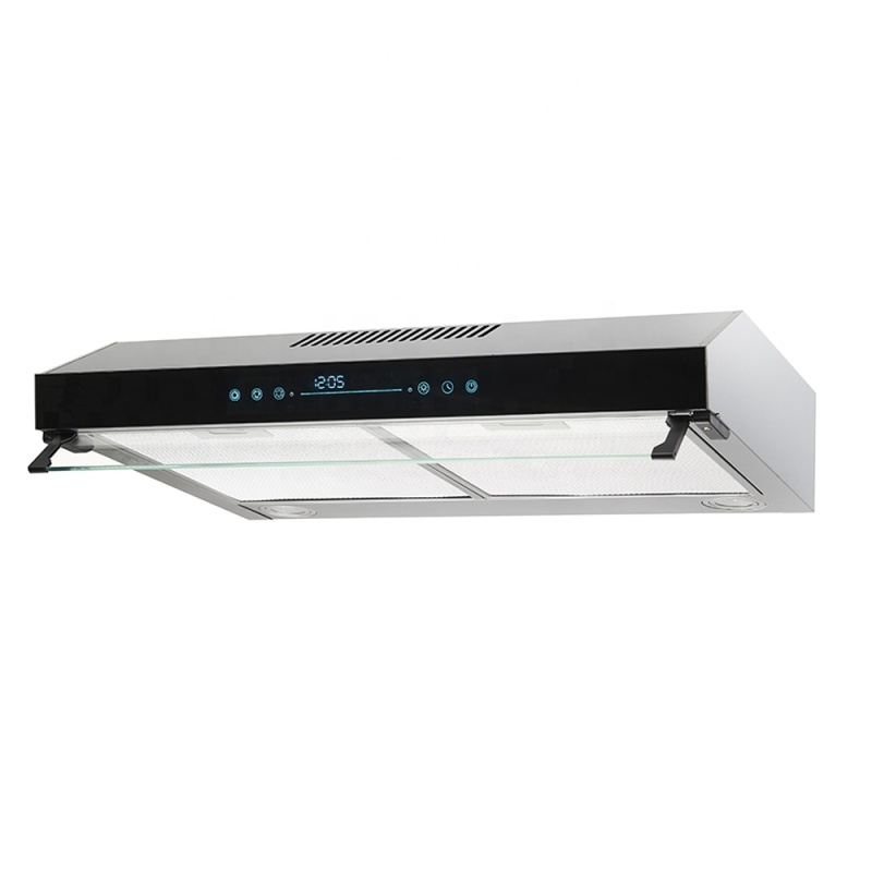 3 Speed Controller Chimney Kitchen Deep Drawer Kitchen Exhaust Smoke Slim Design Powerful Suction Under Cabinet Range Hood