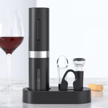 Cordless USB Rechargeable Corkscrew Bottle Opener Set with Wine Accessories