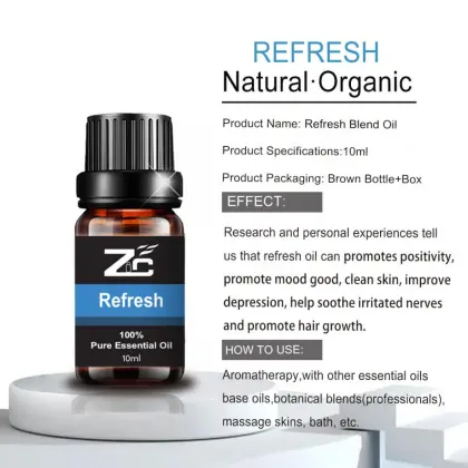 Private Label Therapeutic Refresh Mood Blend Essential Oil