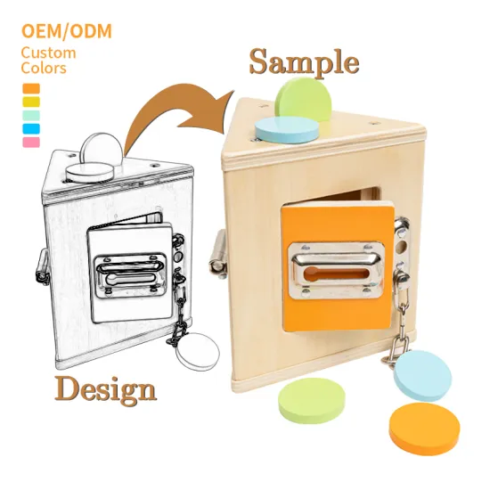 Montessori Lock Mechanism Educational Learning Play Set for Toddlers and Babies