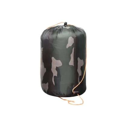 Warm Weather Mountain Climbing Camouflage Sleeping Bag & Polyester Camping Travel Bag