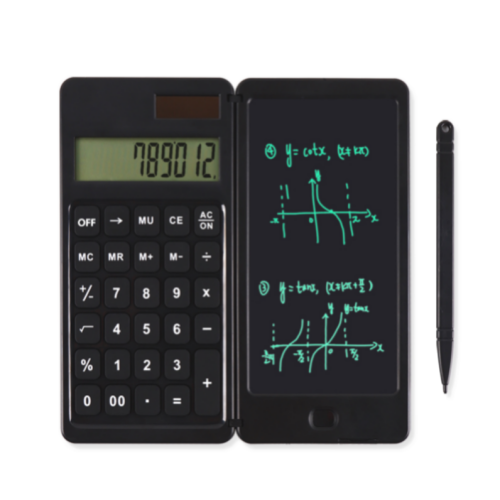 Calculatrice de energia dupla com tablet de escrita LCD