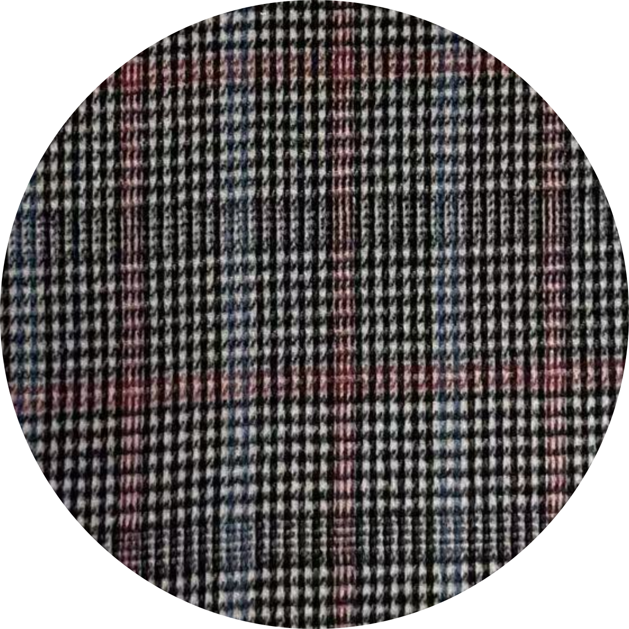 Woven wool plaid fabric