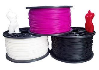 Bio - degradable White / Black Polypropylene 3D Printer Fil