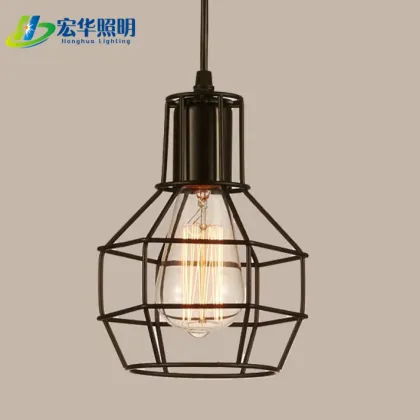 Nordic Retro Bird Cage Pendant Light