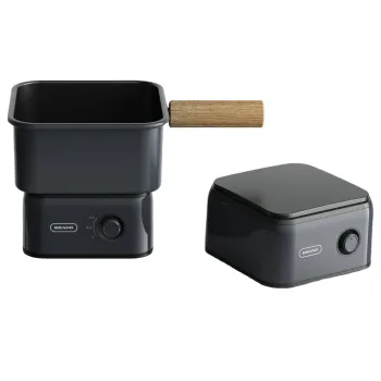 Portable 1.5L Electric Rice Cooker for Travel - Foldable and Multi-Use