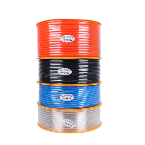 PU hose of red blue transparent black