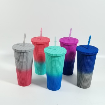 Cawan Jerami Plastik Portable Mudah Lestari &amp; Botol Air Portable Portable