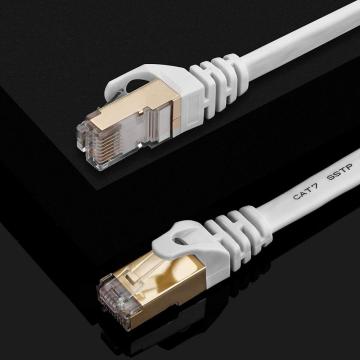 CAT7 Clips Flat Ethernet Cable VS Round