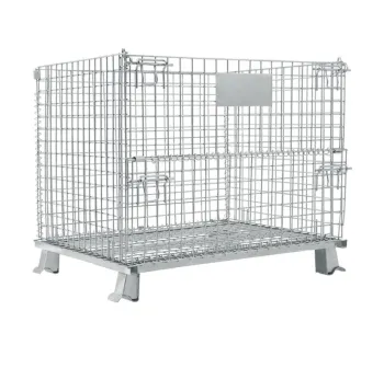 Foldable Heavy Duty Galvanized Wire Mesh Storage Cage