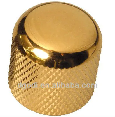 chrome plated brass knurled volume control knob