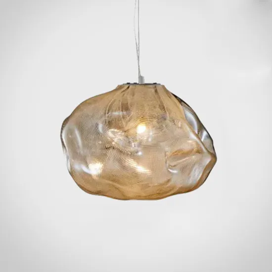 73 Unique Glass Pendant Lamps: Transparent Amber, Grey, Modern, Smoky Clear, and Cloud-shaped Designs