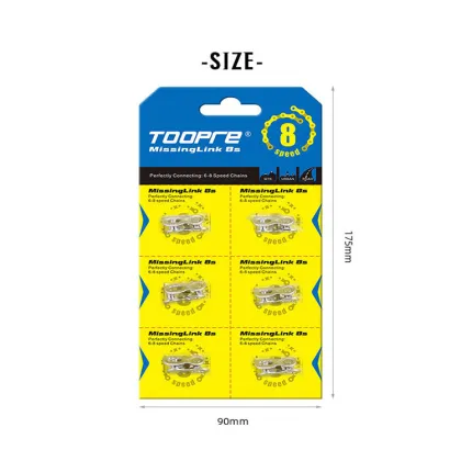 TOOPRE Bike Chain Quick-Link Steel 6-12 Speed 6pair Silver for SHIMANO