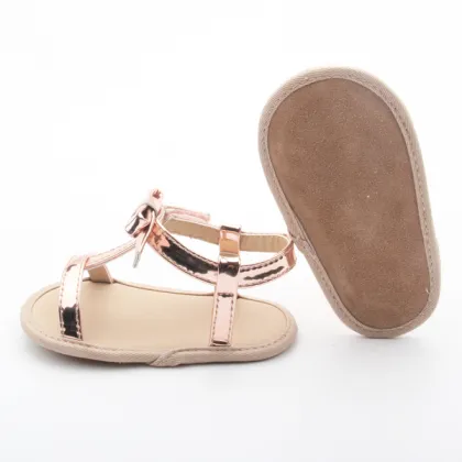 Stylish kids girls party footwear baby PU leather sandals