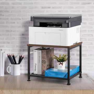 2 Tier Small Printer Cart with Storage Shelf