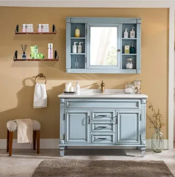 Floating Wall Mounted Wood Wall Shelf For Bathroom