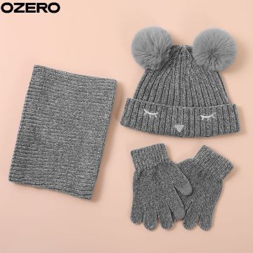 OZERO Insulating Beanie and Scarf Set - Personalized Polyester Logo Design