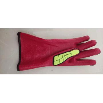 TPR en PVF largo PVC anti impacto Trabajo laboral industrial Guantes químicos industriales