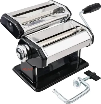 Hot Selling Home Kitchen Stainless Steel Manual Pasta Maker Machine Hand Crank Pastry Roller Spaghetti Noodle Maker