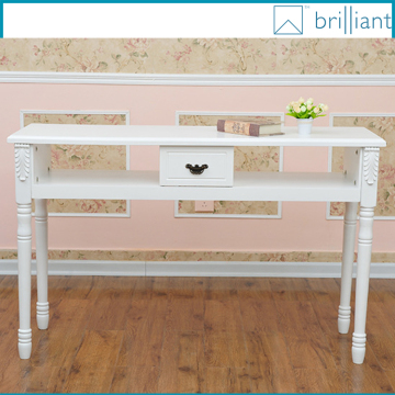 NB130# 1.22 meter white wood nail salon table manicure table 2 seats
