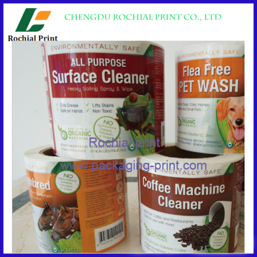 Factory price adhesive Packaging Fish Food Roll label