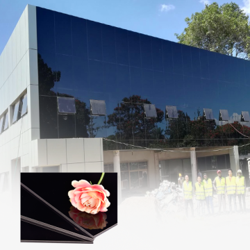 Painel de composto de alumínio brilhante de parede de construção