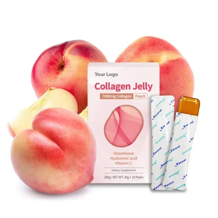 Private Label Collagen Skin Whitening Vegan Antioxidant Supplement Low-Molecular Collagen Beauty Collagen Jelly Fruit Stick