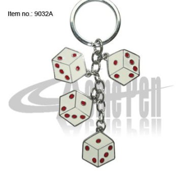 Dice style Key Ring Pen Ornament for gift set